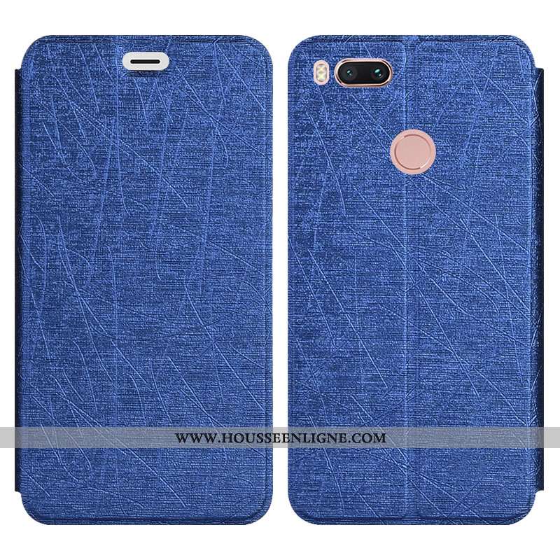 Coque Xiaomi Mi A1 Protection Personnalité Incassable Tout Compris Silicone Support Petit Bleu
