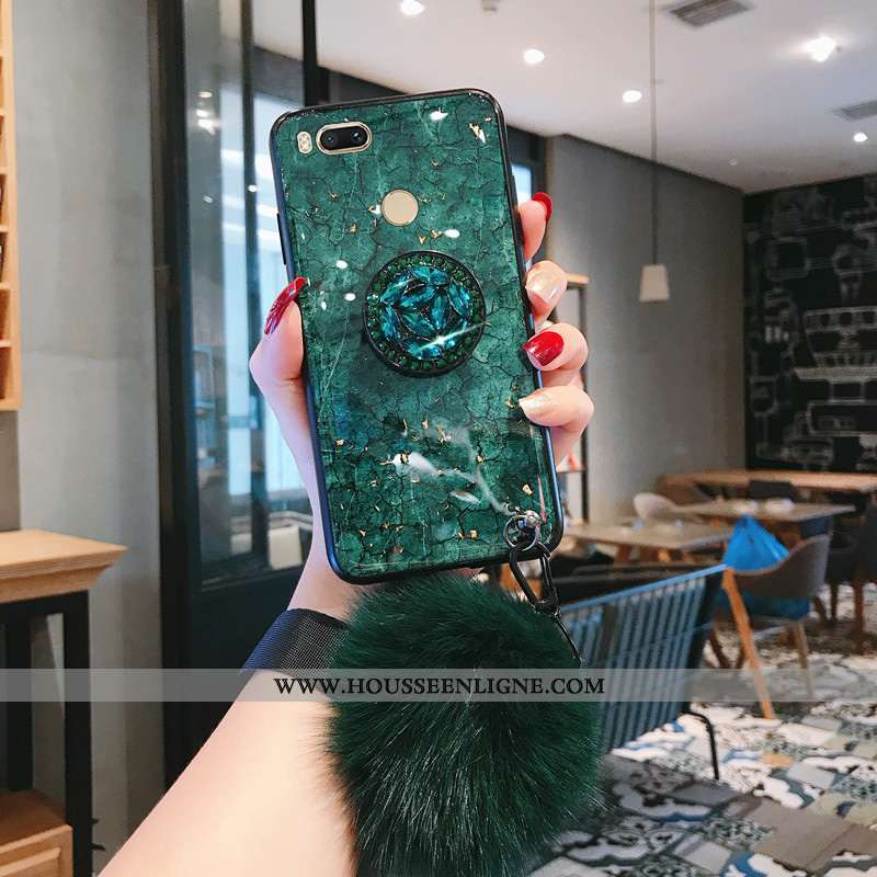 Coque Xiaomi Mi A1 Protection Tendance Petit Téléphone Portable Étui Vert Verte