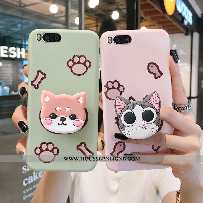 Coque Xiaomi Mi A1 Silicone Protection Chiens Support Chat Téléphone Portable Vert Verte