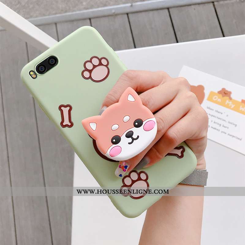 Coque Xiaomi Mi A1 Silicone Protection Chiens Support Chat Téléphone Portable Vert Verte