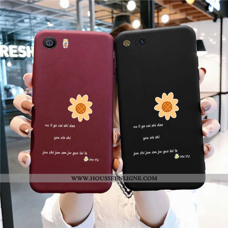 Coque Xiaomi Mi A1 Silicone Protection Tout Compris Simple Vin Rouge Petit Incassable Bordeaux