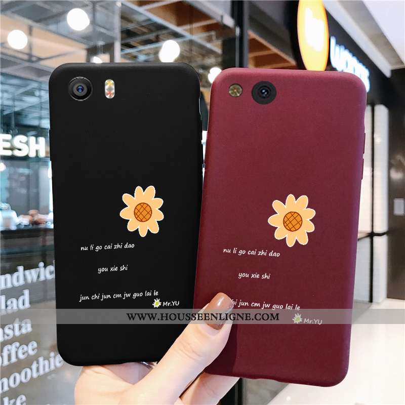 Coque Xiaomi Mi A1 Silicone Protection Tout Compris Simple Vin Rouge Petit Incassable Bordeaux