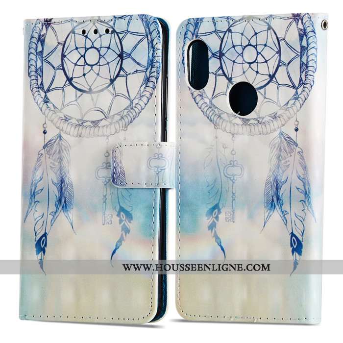 Coque Xiaomi Mi A2 Dessin Animé Charmant Tout Compris Protection Incassable Cuir Bleu