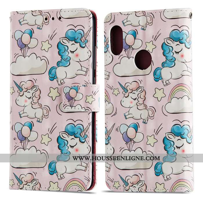 Coque Xiaomi Mi A2 Dessin Animé Charmant Tout Compris Protection Incassable Cuir Bleu