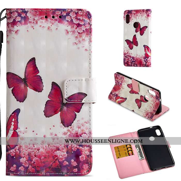 Coque Xiaomi Mi A2 Dessin Animé Charmant Tout Compris Protection Incassable Cuir Bleu