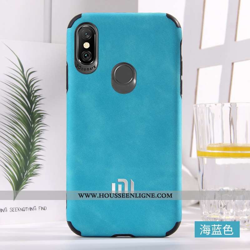 Coque Xiaomi Mi A2 Fluide Doux Silicone Mode Téléphone Portable Incassable Vent Rouge