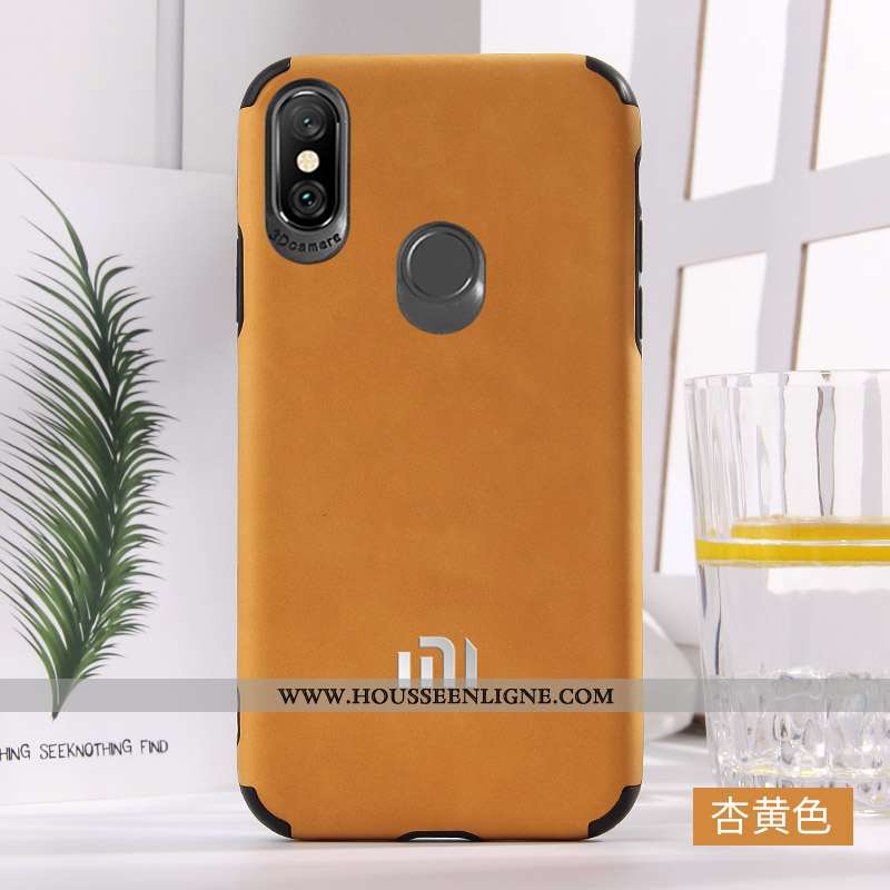 Coque Xiaomi Mi A2 Fluide Doux Silicone Mode Téléphone Portable Incassable Vent Rouge