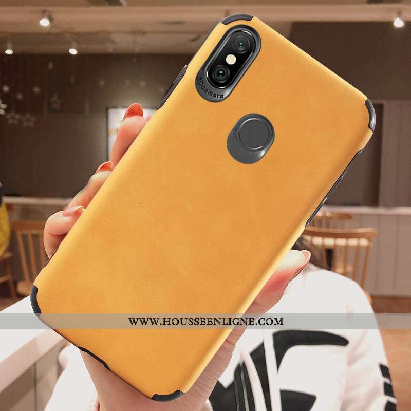 Coque Xiaomi Mi A2 Fluide Doux Silicone Mode Téléphone Portable Incassable Vent Rouge