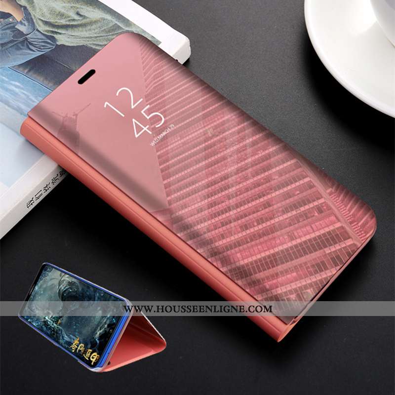 Coque Xiaomi Mi A2 Lite Cuir Protection Incassable Petit Étui Rouge Noir