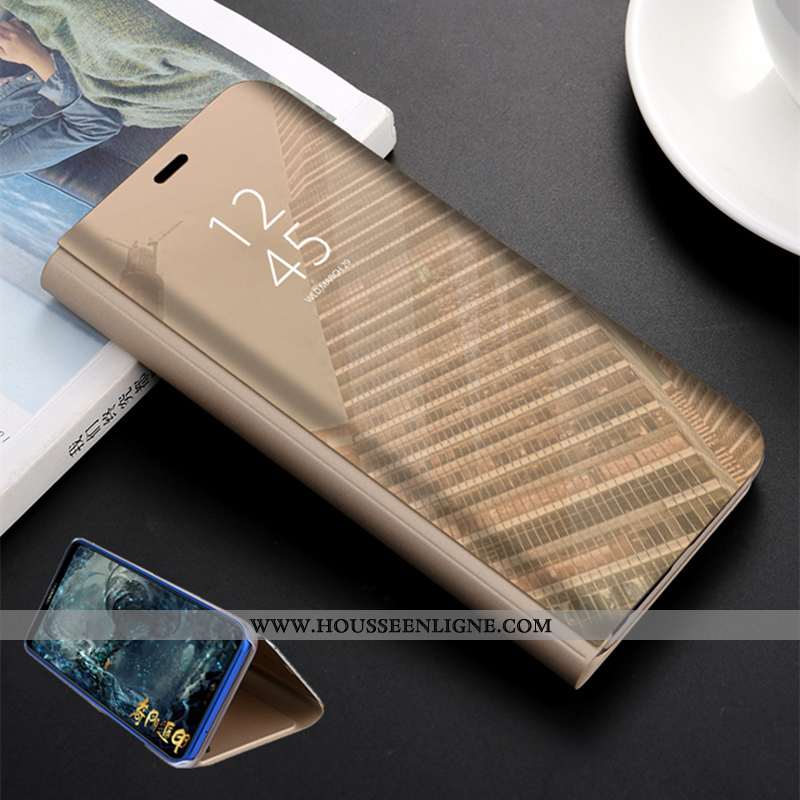 Coque Xiaomi Mi A2 Lite Cuir Protection Incassable Petit Étui Rouge Noir