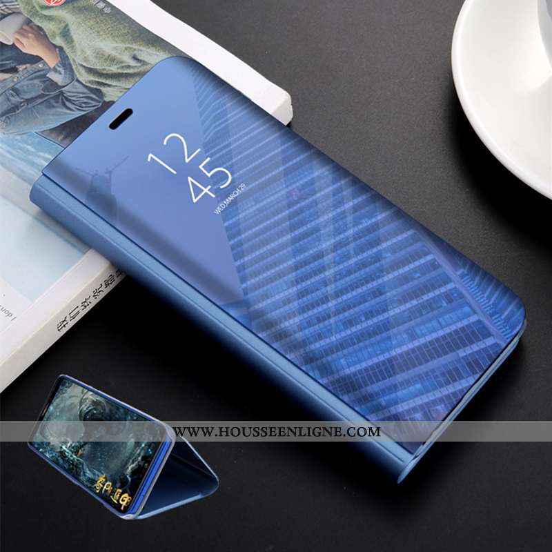 Coque Xiaomi Mi A2 Lite Cuir Protection Incassable Petit Étui Rouge Noir