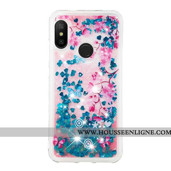 Coque Xiaomi Mi A2 Lite Dessin Animé Créatif Petit Étui Incassable Téléphone Portable Rouge Violet