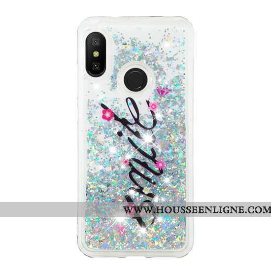 Coque Xiaomi Mi A2 Lite Dessin Animé Créatif Petit Étui Incassable Téléphone Portable Rouge Violet