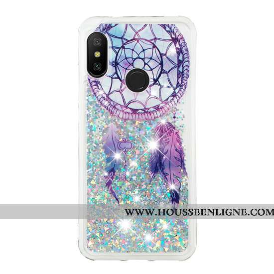 Coque Xiaomi Mi A2 Lite Dessin Animé Créatif Petit Étui Incassable Téléphone Portable Rouge Violet