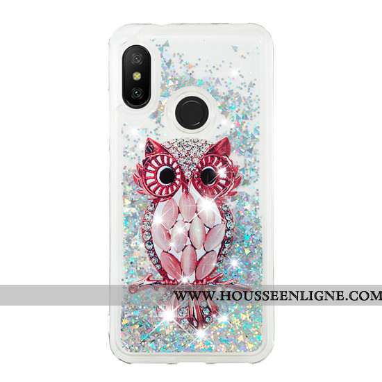Coque Xiaomi Mi A2 Lite Dessin Animé Créatif Petit Étui Incassable Téléphone Portable Rouge Violet