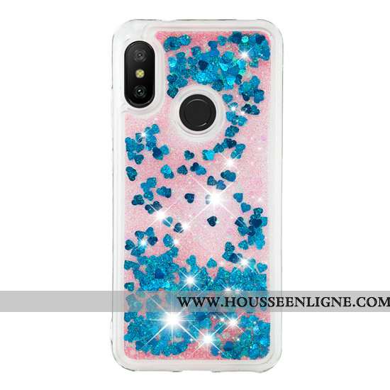 Coque Xiaomi Mi A2 Lite Dessin Animé Créatif Petit Étui Incassable Téléphone Portable Rouge Violet