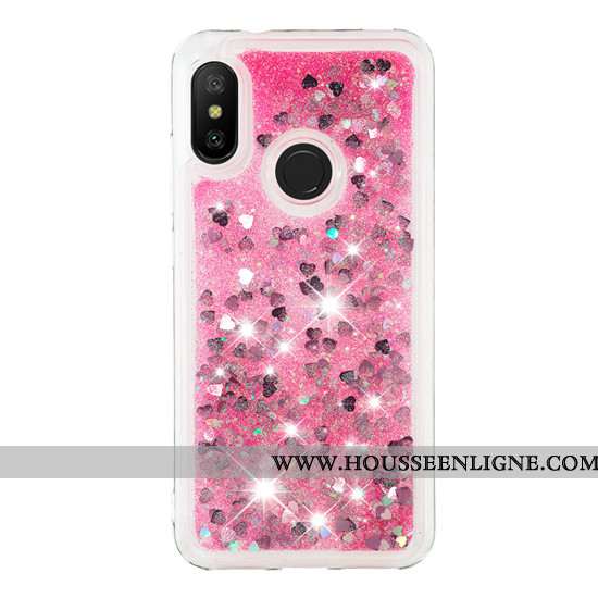 Coque Xiaomi Mi A2 Lite Dessin Animé Créatif Petit Étui Incassable Téléphone Portable Rouge Violet