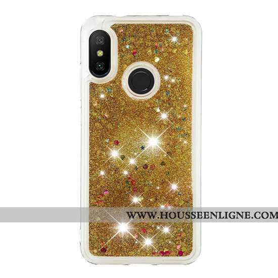 Coque Xiaomi Mi A2 Lite Dessin Animé Créatif Petit Étui Incassable Téléphone Portable Rouge Violet