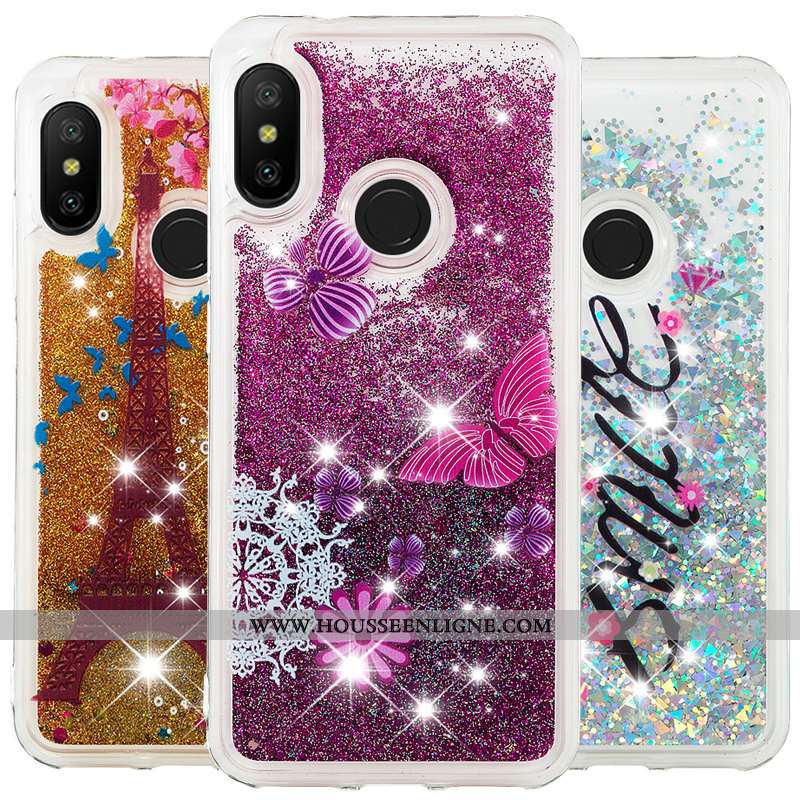 Coque Xiaomi Mi A2 Lite Dessin Animé Créatif Petit Étui Incassable Téléphone Portable Rouge Violet
