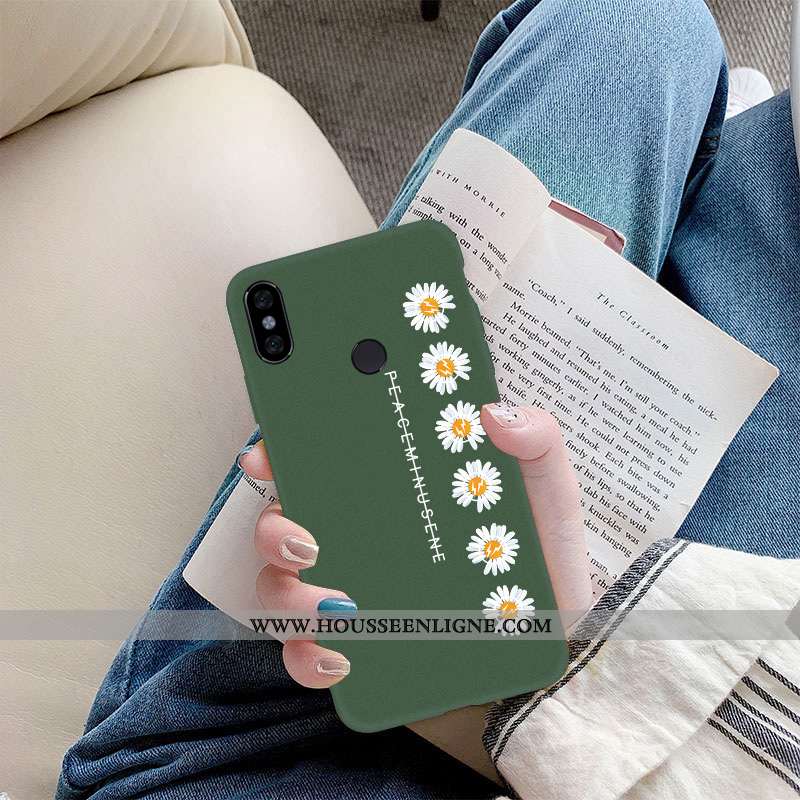 Coque Xiaomi Mi A2 Lite Fluide Doux Silicone Protection Dragon Frais Rouge Verte