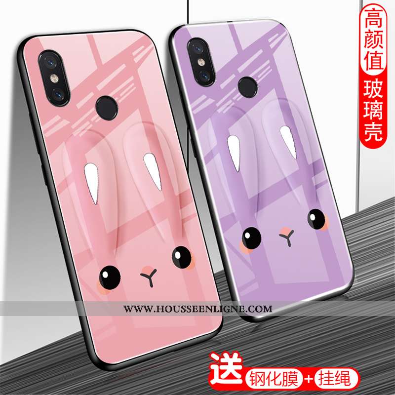 Coque Xiaomi Mi A2 Lite Mode Protection Créatif Rouge Violet Tendance Téléphone Portable