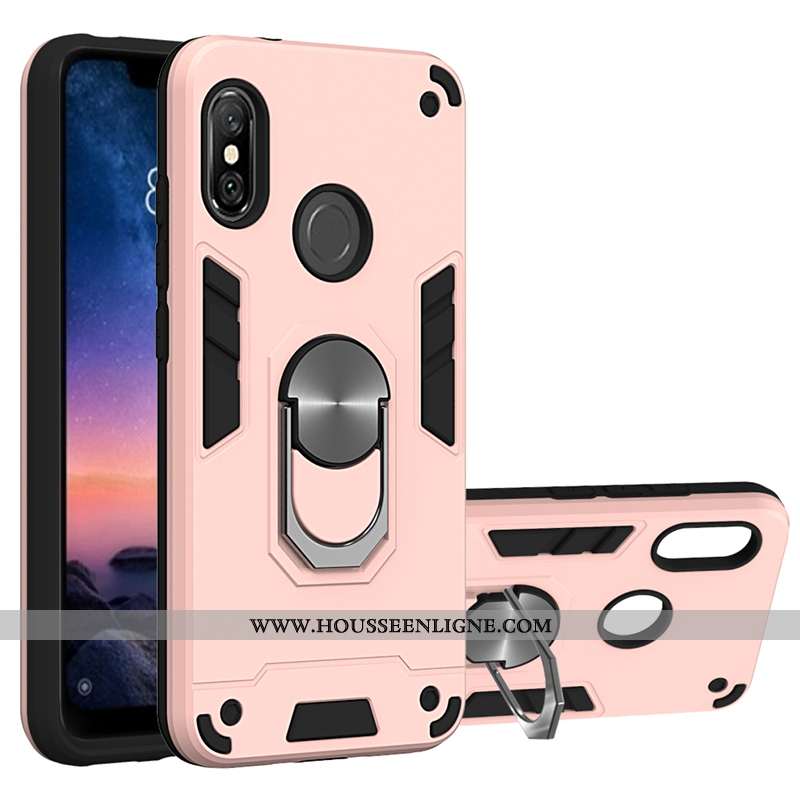 Coque Xiaomi Mi A2 Lite Protection Antidérapant Téléphone Portable Petit Support Jaune À Bord