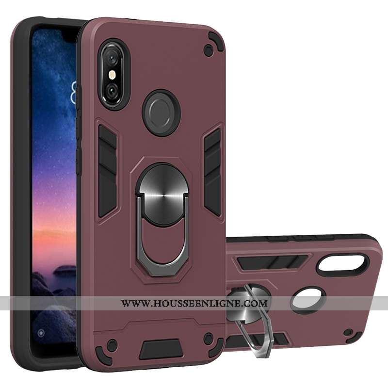 Coque Xiaomi Mi A2 Lite Protection Antidérapant Téléphone Portable Petit Support Jaune À Bord
