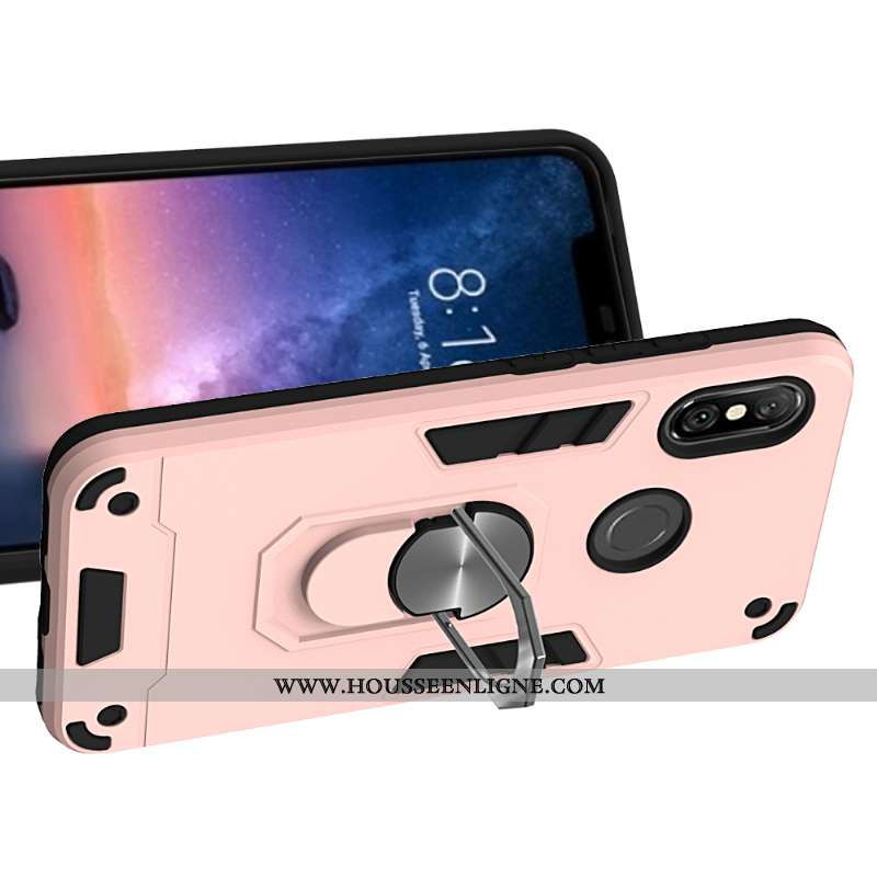 Coque Xiaomi Mi A2 Lite Protection Antidérapant Téléphone Portable Petit Support Jaune À Bord