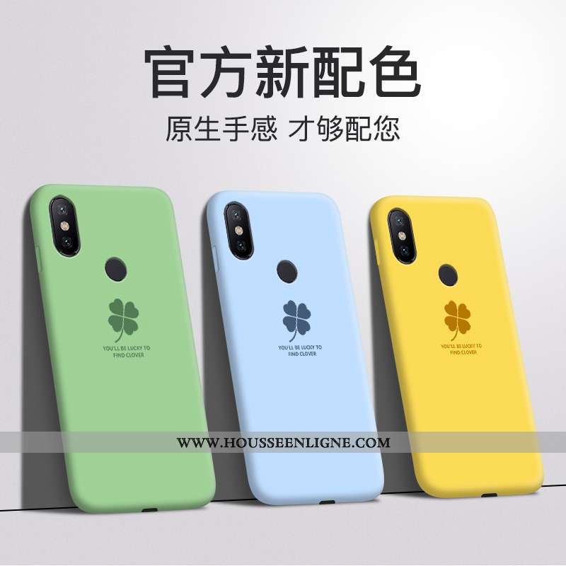 Coque Xiaomi Mi A2 Lite Protection Fluide Doux Étui Jeunesse Silicone Jaune Frais
