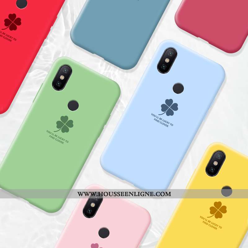 Coque Xiaomi Mi A2 Lite Protection Fluide Doux Étui Jeunesse Silicone Jaune Frais