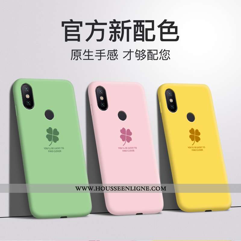 Coque Xiaomi Mi A2 Lite Protection Fluide Doux Étui Jeunesse Silicone Jaune Frais