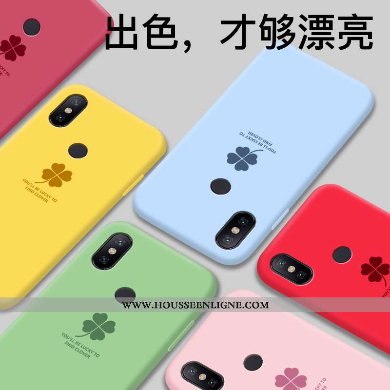 Coque Xiaomi Mi A2 Lite Protection Fluide Doux Étui Jeunesse Silicone Jaune Frais