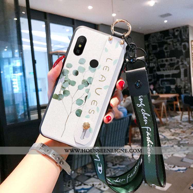 Coque Xiaomi Mi A2 Lite Protection Tendance Jeunesse Petit Silicone Étui Tout Compris Blanche