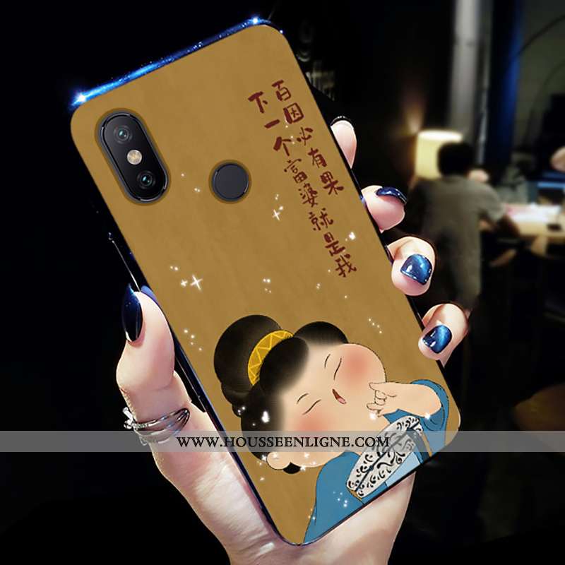 Coque Xiaomi Mi A2 Lite Ultra Tendance Peinture Fluide Doux Personnalité Mode Téléphone Portable Jau