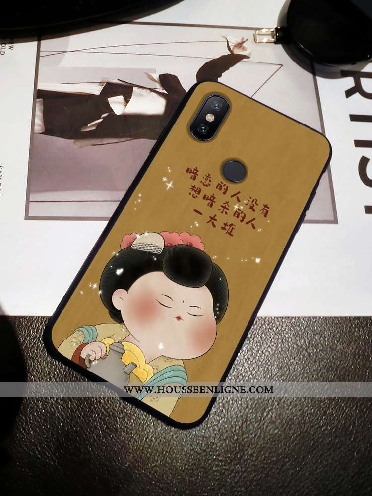 Coque Xiaomi Mi A2 Lite Ultra Tendance Peinture Fluide Doux Personnalité Mode Téléphone Portable Jau