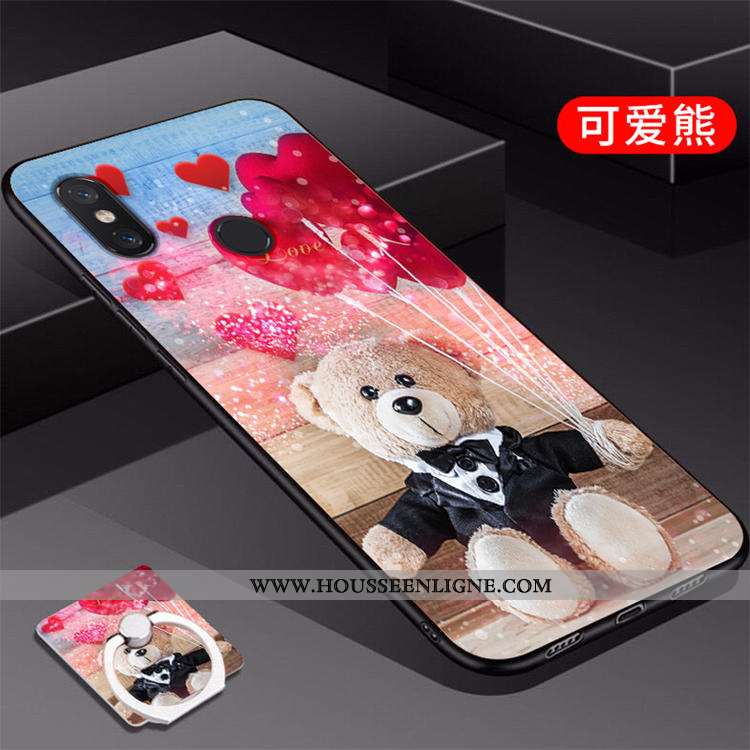 Coque Xiaomi Mi A2 Personnalité Créatif Fluide Doux Étui Téléphone Portable Peinture Rouge