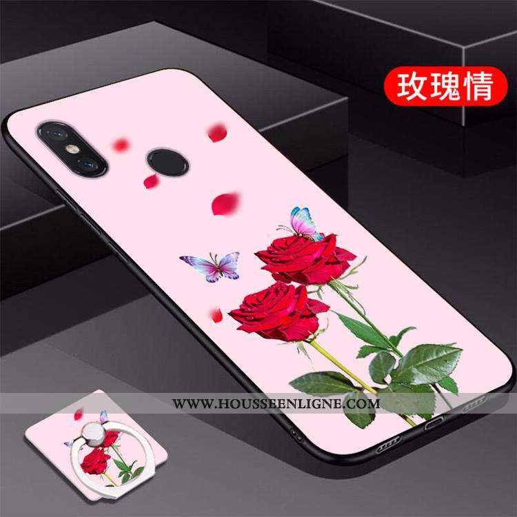 Coque Xiaomi Mi A2 Personnalité Créatif Fluide Doux Étui Téléphone Portable Peinture Rouge