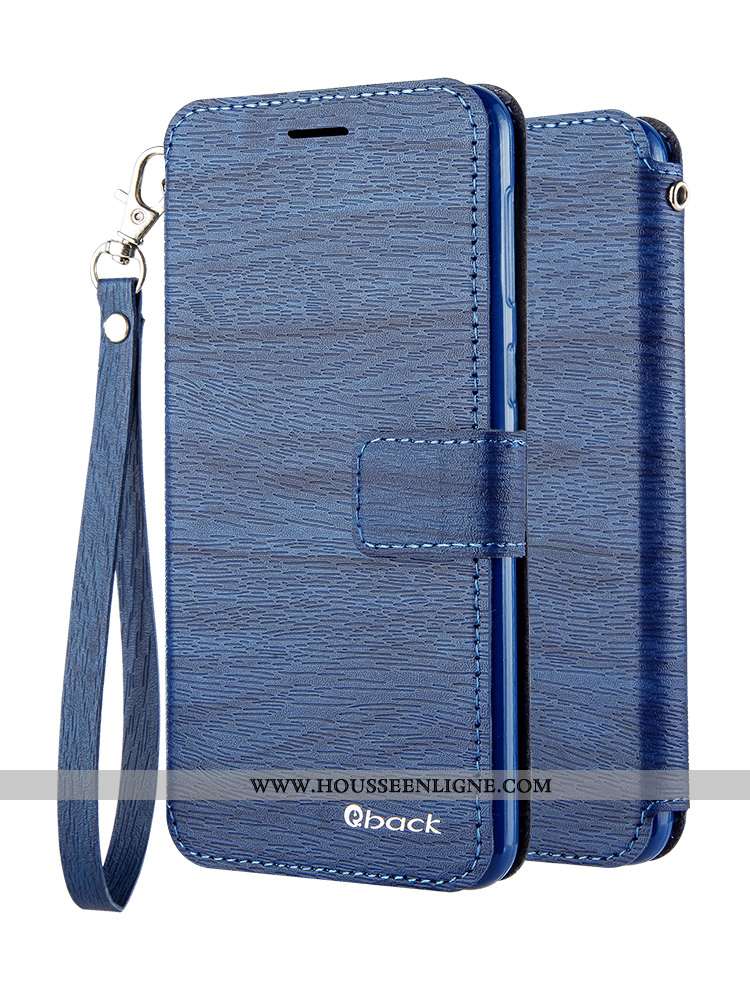 Coque Xiaomi Mi A2 Protection Cuir Tout Compris Petit Étui Incassable Bleu