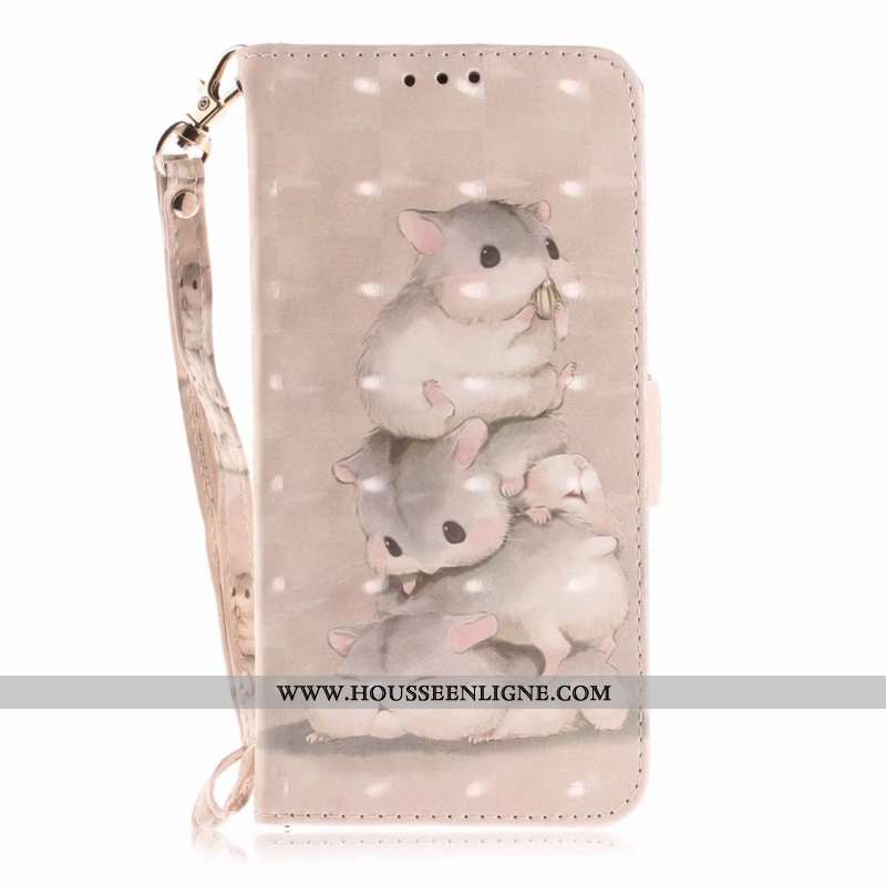Coque Xiaomi Mi A2 Protection Dessin Animé Fluide Doux Plier Carte Portefeuille Téléphone Portable R