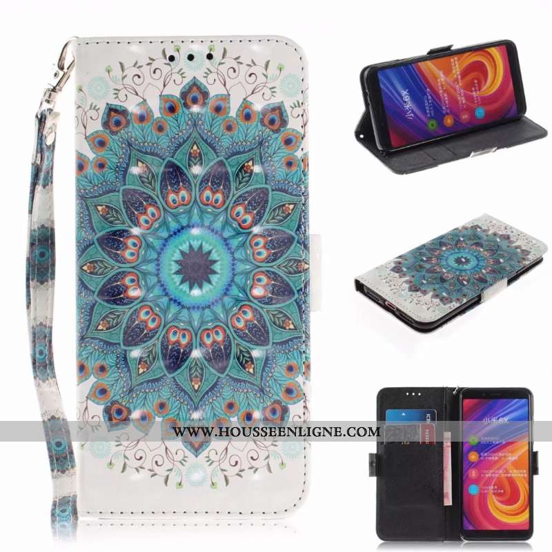 Coque Xiaomi Mi A2 Protection Dessin Animé Fluide Doux Plier Carte Portefeuille Téléphone Portable R