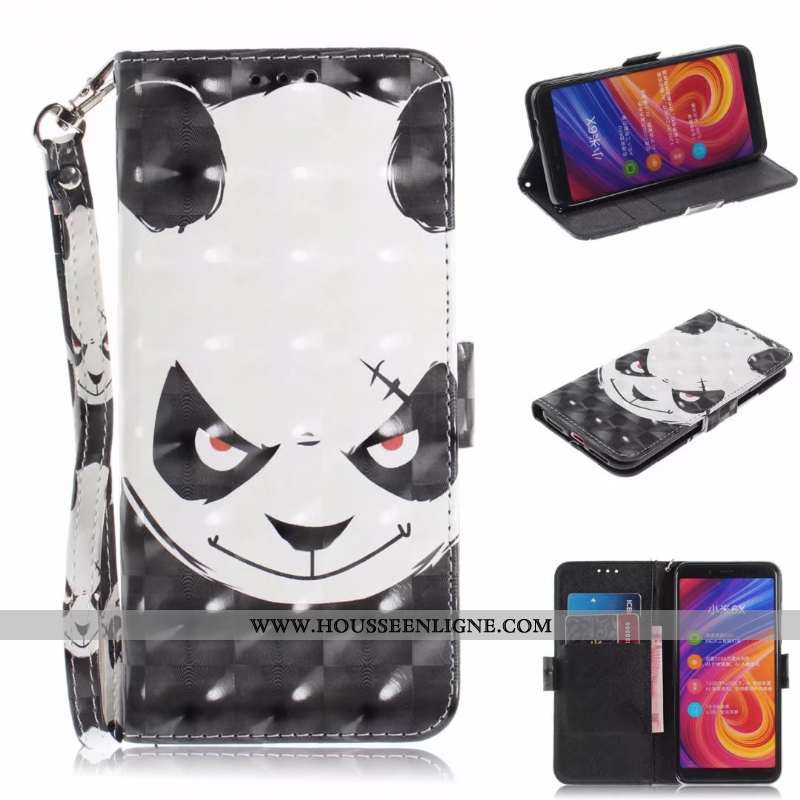 Coque Xiaomi Mi A2 Protection Dessin Animé Fluide Doux Plier Carte Portefeuille Téléphone Portable R