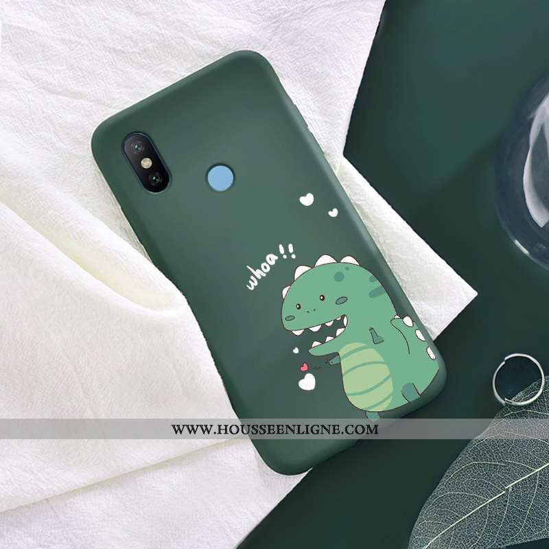 Coque Xiaomi Mi A2 Protection Personnalité Étui Fluide Doux Bleu Petit Amoureux