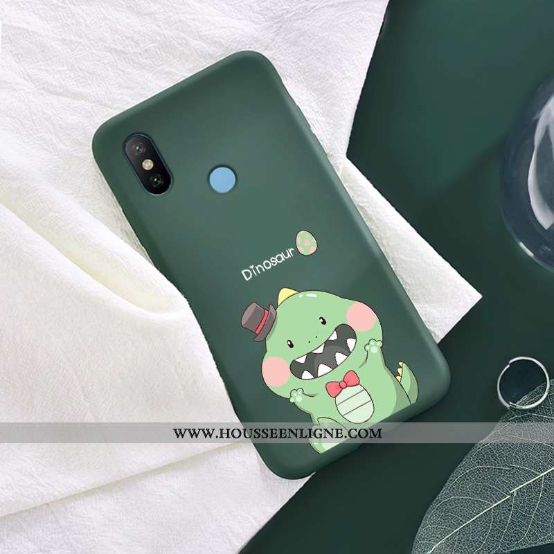 Coque Xiaomi Mi A2 Protection Personnalité Étui Fluide Doux Bleu Petit Amoureux