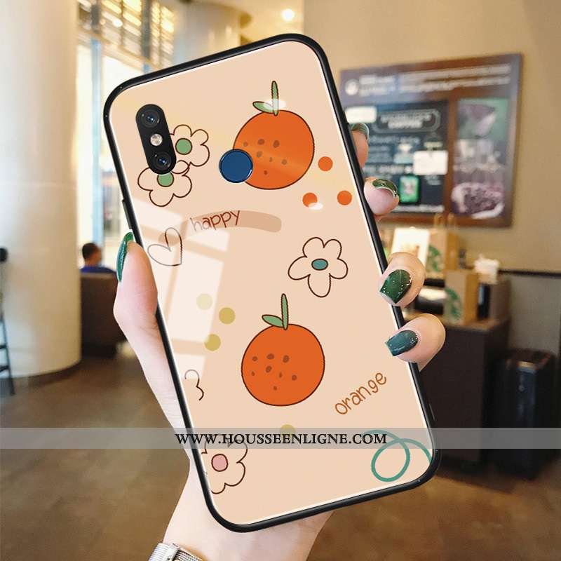 Coque Xiaomi Mi A2 Silicone Protection Jeunesse Étui Simple Créatif Fraise Rose