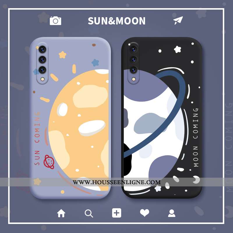 Coque Xiaomi Mi A3 Créatif Dessin Animé Fluide Doux Simple Petit Tendance Charmant Gris