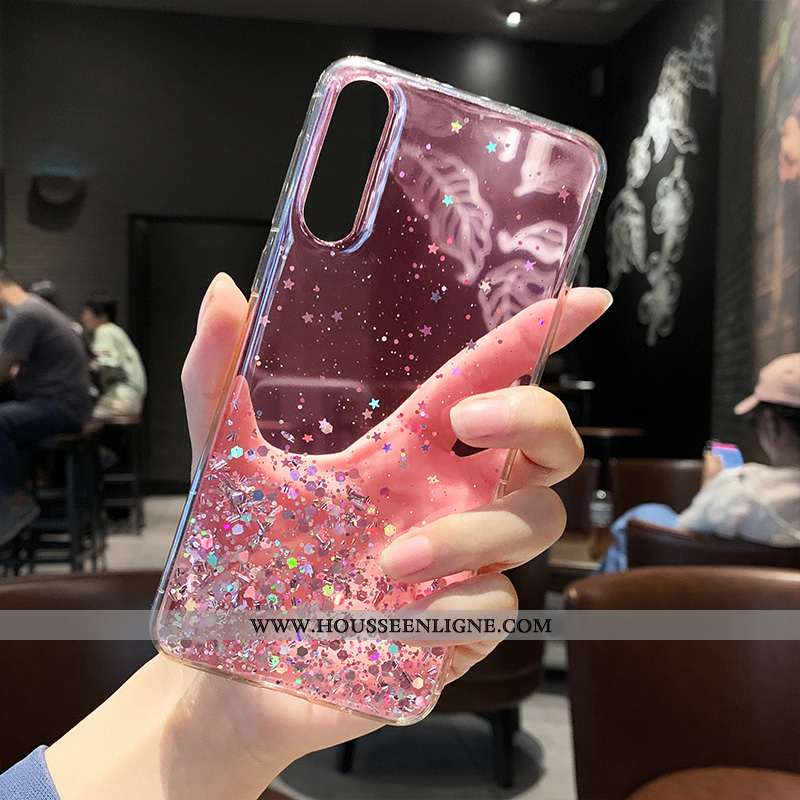 Coque Xiaomi Mi A3 Créatif Tendance Petit Blanc Rose Téléphone Portable Blanche
