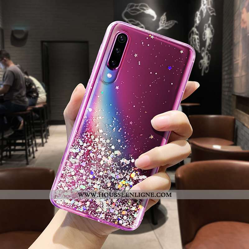 Coque Xiaomi Mi A3 Créatif Tendance Petit Blanc Rose Téléphone Portable Blanche
