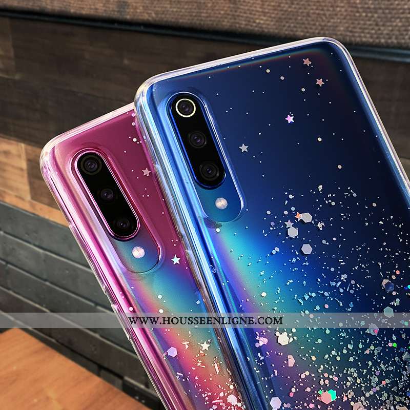 Coque Xiaomi Mi A3 Créatif Tendance Petit Blanc Rose Téléphone Portable Blanche