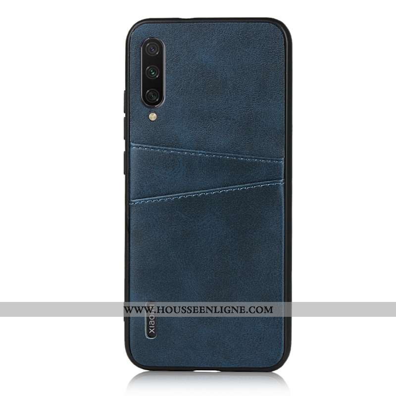 Coque Xiaomi Mi A3 Cuir Carte Téléphone Portable Incassable Noir Sac Carte Petit
