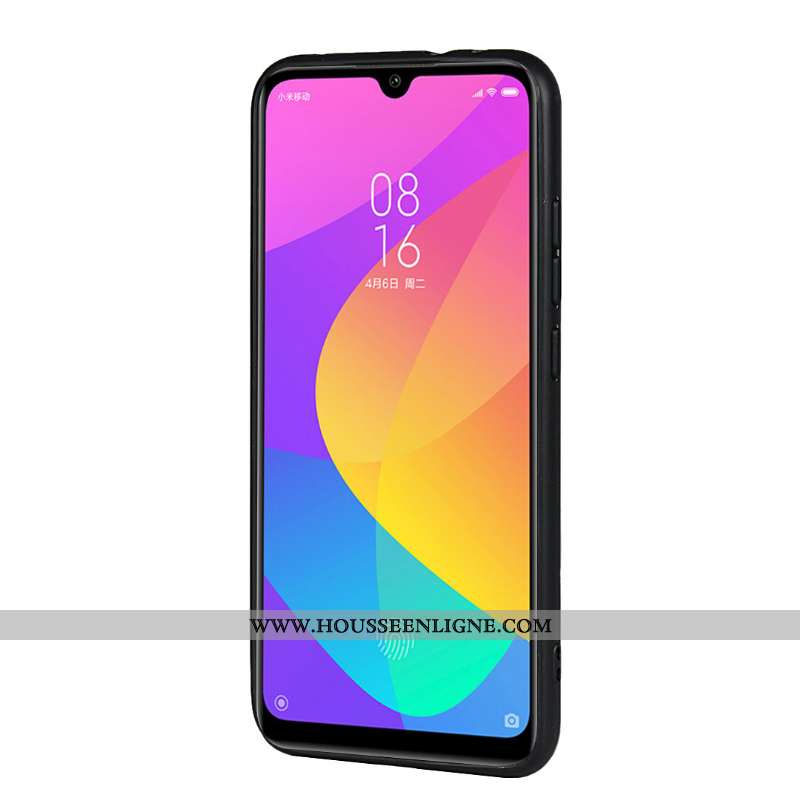 Coque Xiaomi Mi A3 Cuir Carte Téléphone Portable Incassable Noir Sac Carte Petit